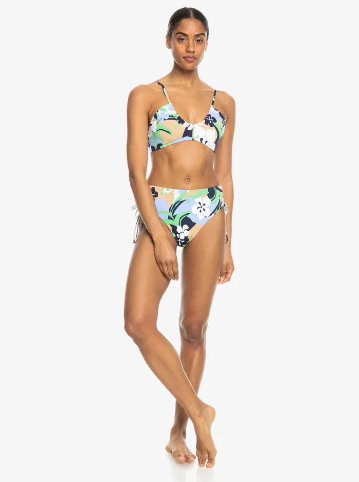 Roxy Bikinis Printed Beach Classics Bra Bikini Top Vintage Indigo Archive Roxy 8211 Womens