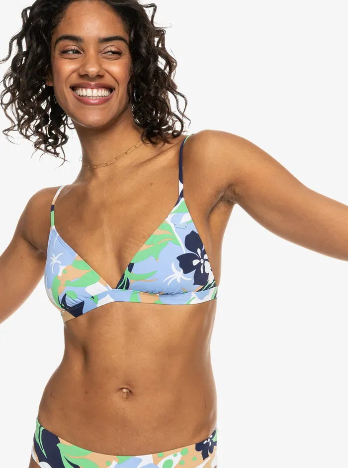 Roxy Bikinis Printed Beach Classics Fixed Triangle Bikini Top Vintage Indigo Archive Roxy 8211 Womens Roxy Bikinis Printed Beach Classics Fixed Triangle Bikini Top Vintage Indigo Archive Roxy 8211 Womens