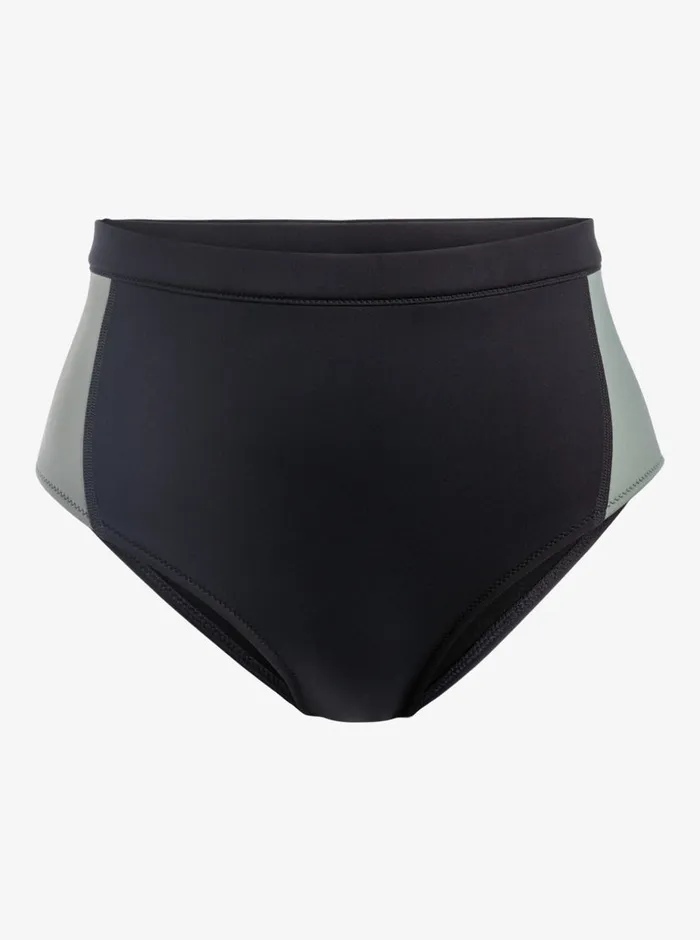 Roxy Bikinis Pro Wave High Waist Bikini Bottoms Anthracite 8211 Womens