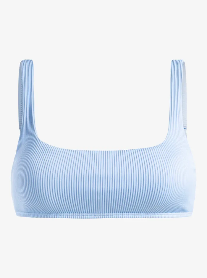 Roxy Bikinis Rib Love The Glassy Bikini Top Bel Air Blue 8211 Womens