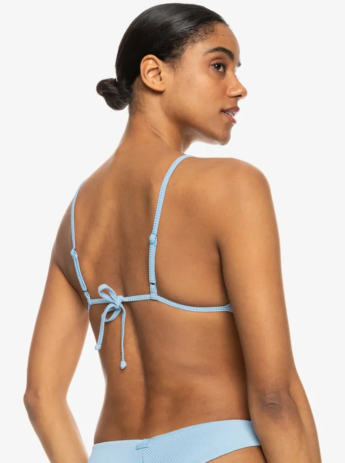 Roxy Bikinis Rib Love The Quiver Bikini Top Bel Air Blue 8211 Womens