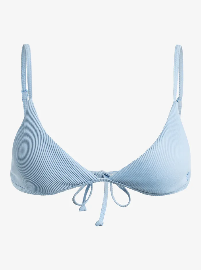 Roxy Bikinis Rib Love The Quiver Bikini Top Bel Air Blue 8211 Womens