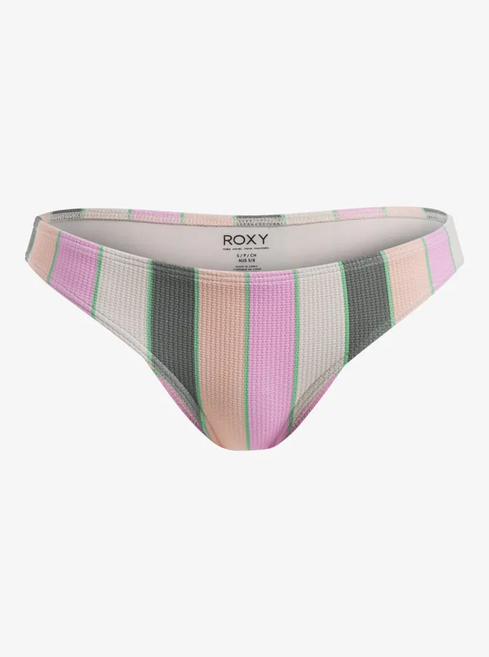 Roxy Bikinis Vista Stripe Medium Bikini Bottoms Agave Green Very Vista Stripe 8211 Womens