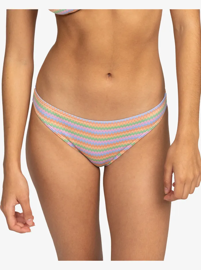 Roxy Bikinis Wavy Stripe Moderate Bikini Bottoms Papaya Wavy Stripe S 8211 Womens Roxy Bikinis Wavy Stripe Moderate Bikini Bottoms Papaya Wavy Stripe S 8211 Womens