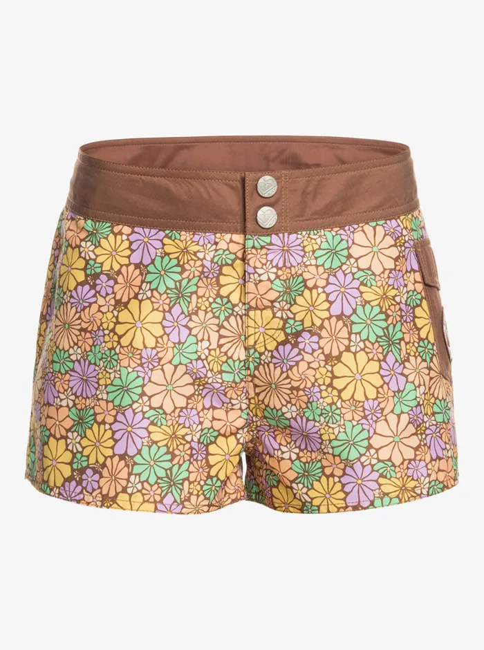 Roxy Boardshorts New Fashion 2034 Boardshorts Root Beer All About Sol Mini 8211 Womens