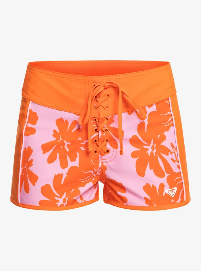 Roxy Boardshorts SurfKindKate 2034 Boardshorts Pink Frosting My Kind Of Hibis 8211 Womens