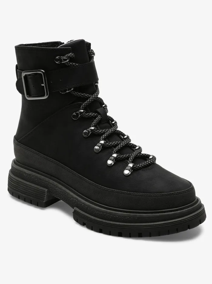 Roxy Boots Chloe Kim Logger Ankle Boots Black 8211 Womens