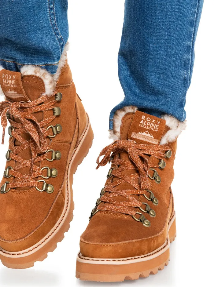 Roxy Boots Sadie LaceUp Boots Chestnut Brown 8211 Womens