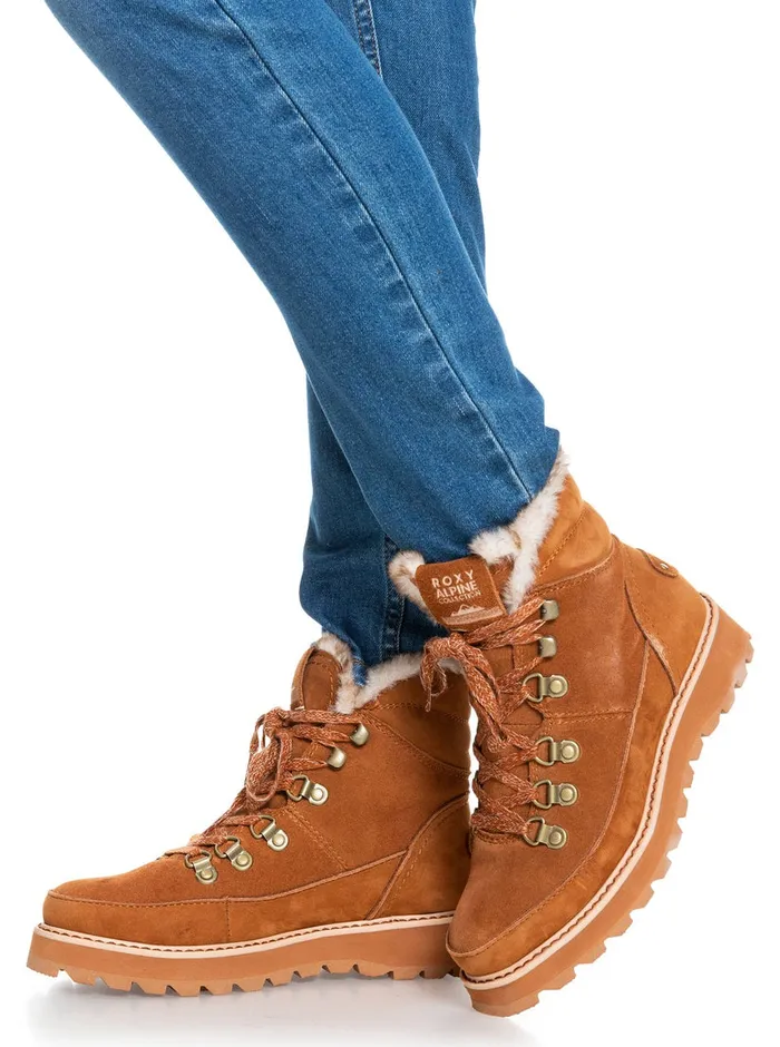 Roxy Boots Sadie LaceUp Boots Chestnut Brown 8211 Womens