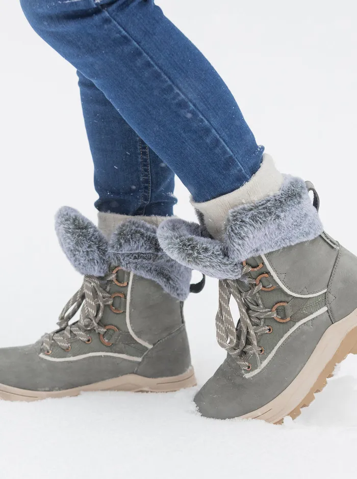 Roxy Boots Yuma LaceUp Boots Olive 8211 Womens
