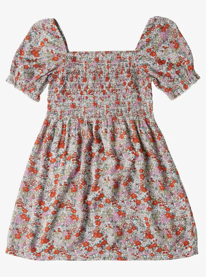 Roxy Dresses and Rompers 416 Free The Animal Short Sleeve Dress Tiger Lily Autumn Ditsy 8211 Girls