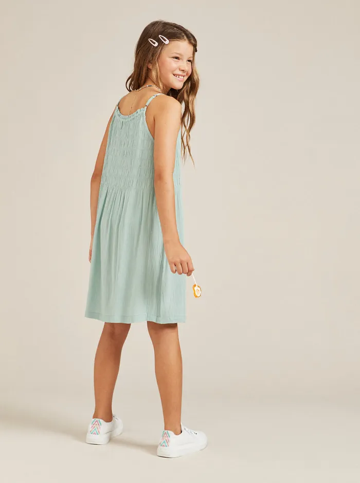 Roxy Dresses and Rompers 416 Look At Me Now Strappy Dress Blue Surf 8211 Girls Roxy Dresses and Rompers 416 Look At Me Now Strappy Dress Blue Surf 8211 Girls