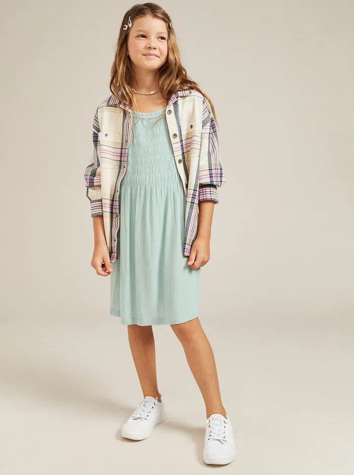 Roxy Dresses and Rompers 416 Look At Me Now Strappy Dress Blue Surf 8211 Girls