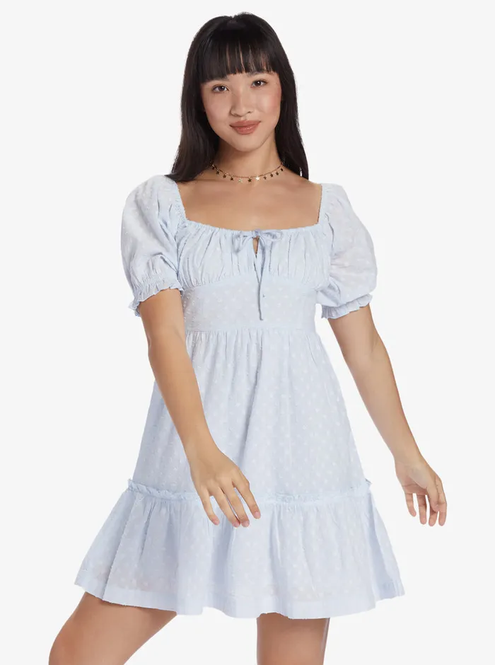 Roxy Dresses Chloe Kim Venice Daydream Mini Dress Halogen Blue 8211 Womens