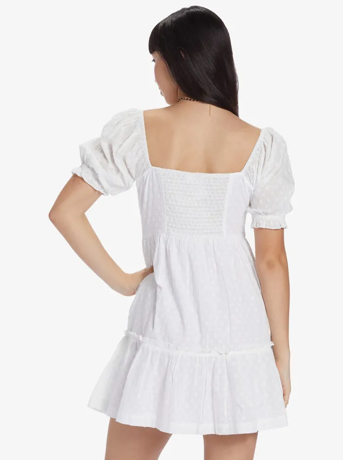 Roxy Dresses Chloe Kim Venice Daydream Mini Dress Snow White 8211 Womens