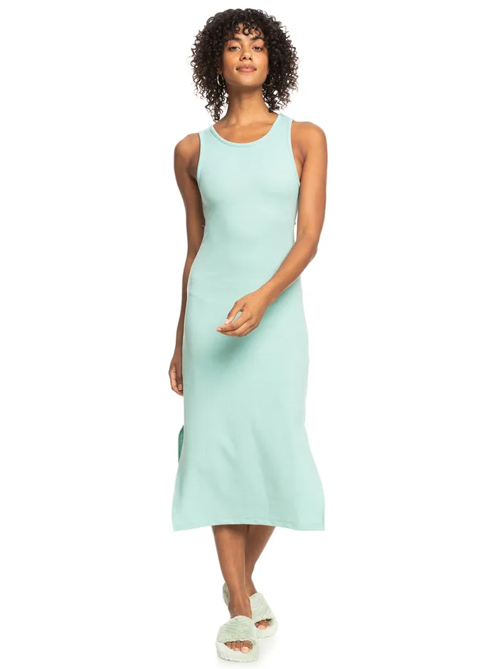 Roxy Dresses Good Keepsake Midi Dress Blue Surf 8211 Womens