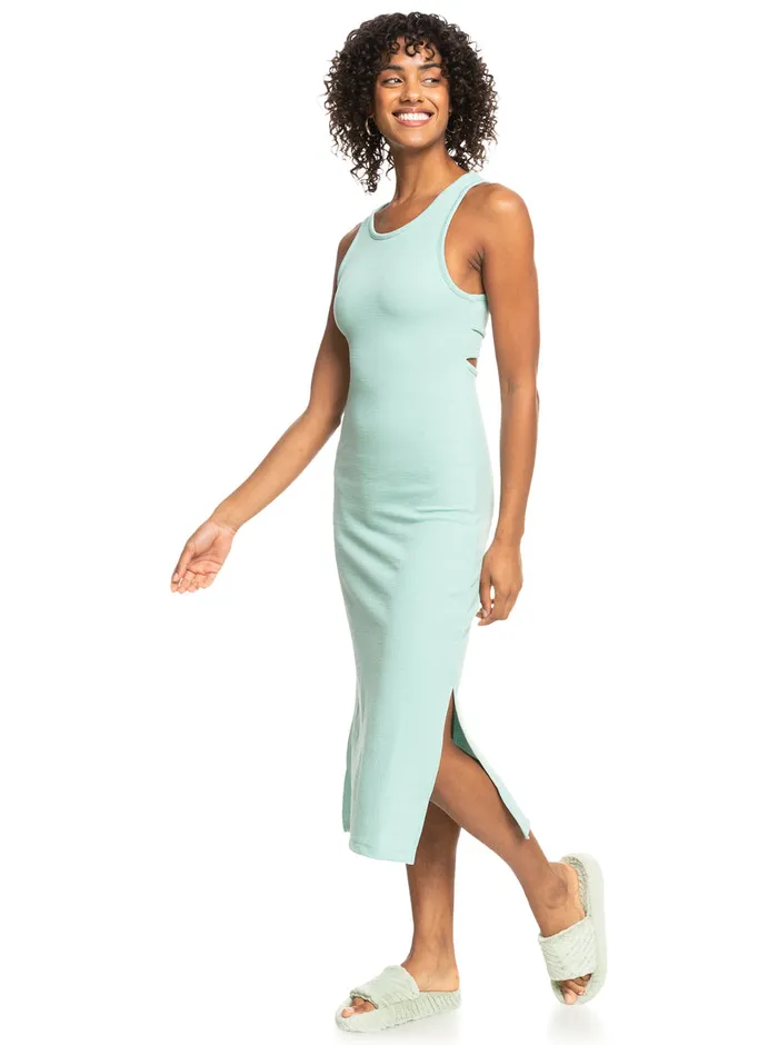 Roxy Dresses Good Keepsake Midi Dress Blue Surf 8211 Womens