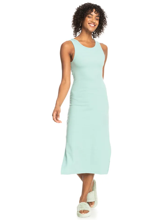 Roxy Dresses Good Keepsake Midi Dress Blue Surf 8211 Womens