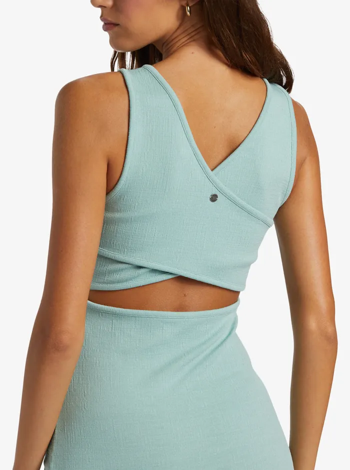 Roxy Dresses Good Keepsake Strappy Midi Dress Blue Surf 8211 Womens