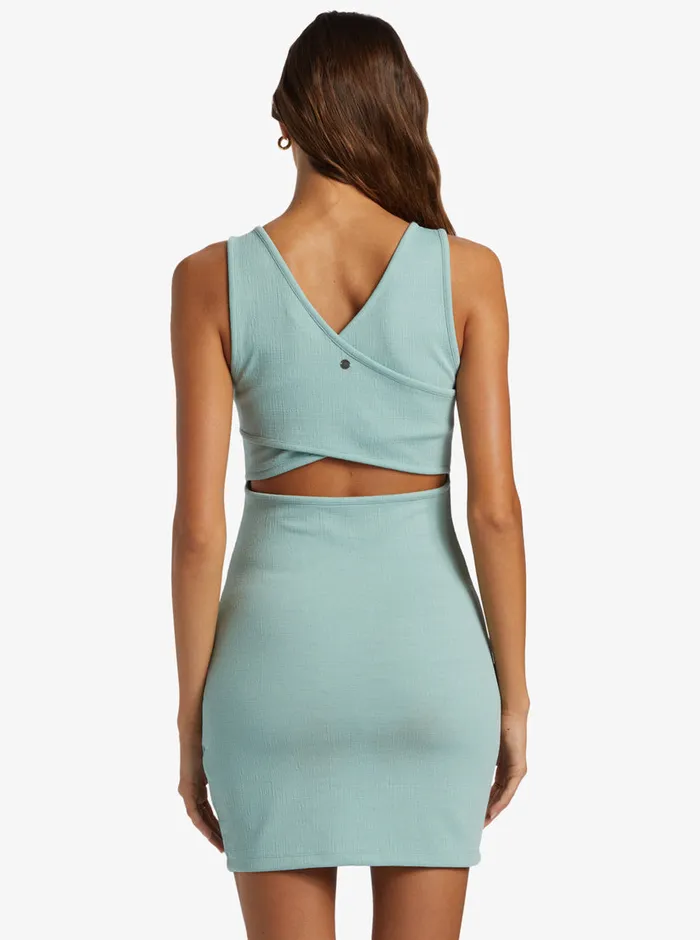 Roxy Dresses Good Keepsake Strappy Midi Dress Blue Surf 8211 Womens