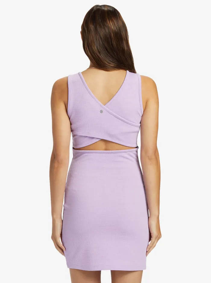 Roxy Dresses Good Keepsake Strappy Midi Dress Crocus Petal 8211 Womens
