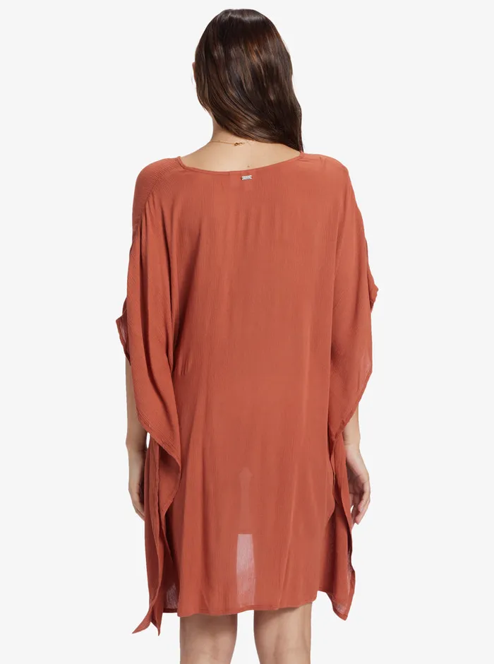 Roxy Dresses Moon Blessing Poncho Baked Clay 8211 Womens