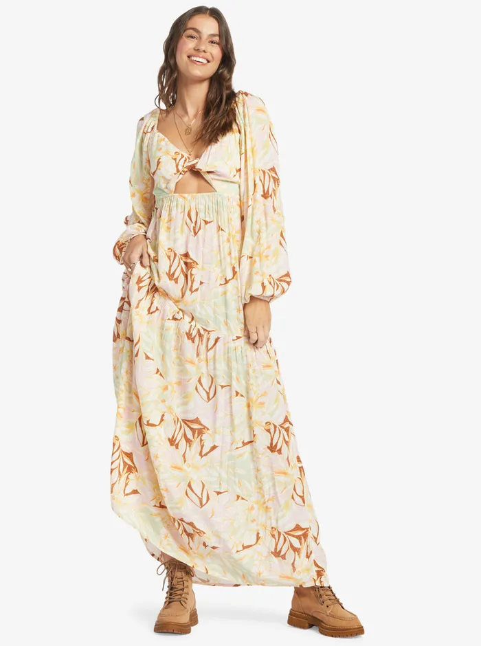 Roxy Dresses On Holiday Maxi Dress Quiet Green Coast 2 Coast 8211 Womens
