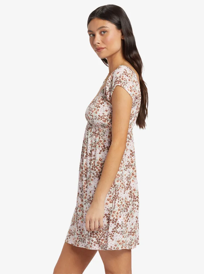 Roxy Dresses Sandy Shores Dress Wild Fields Floral Warm Taupe 8211 Womens