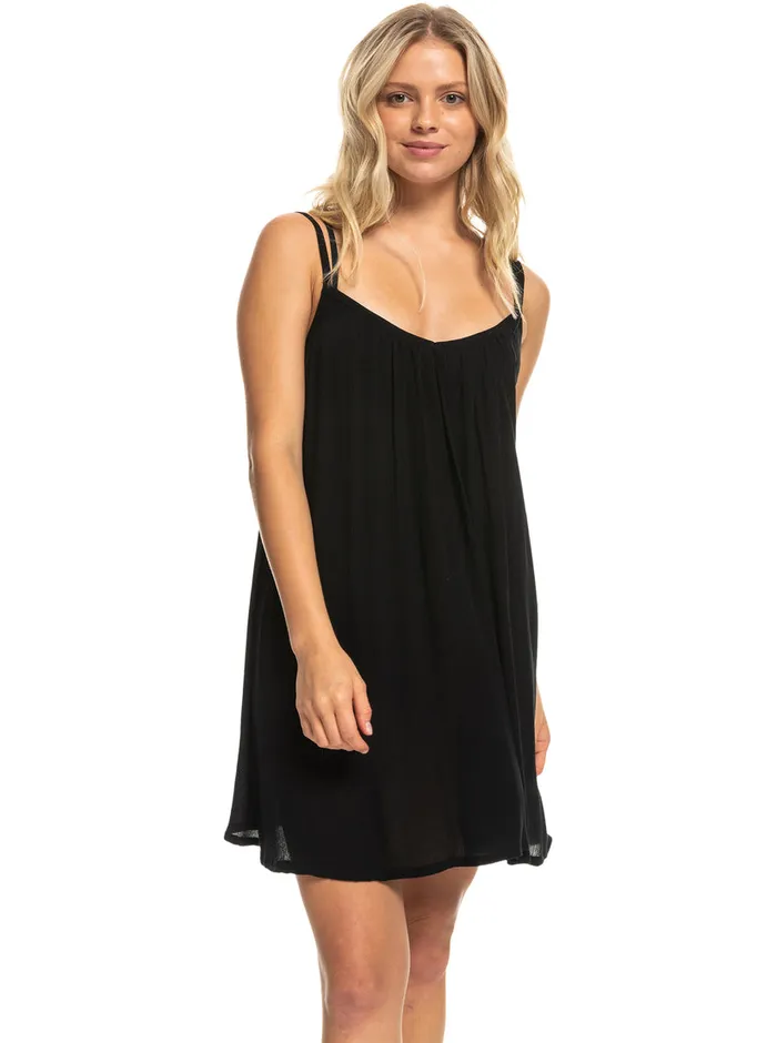 Roxy Dresses Summer Adventures Short Dress Anthracite 8211 Womens
