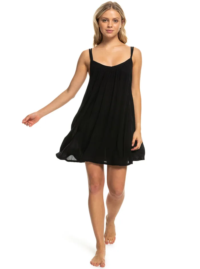 Roxy Dresses Summer Adventures Short Dress Anthracite 8211 Womens
