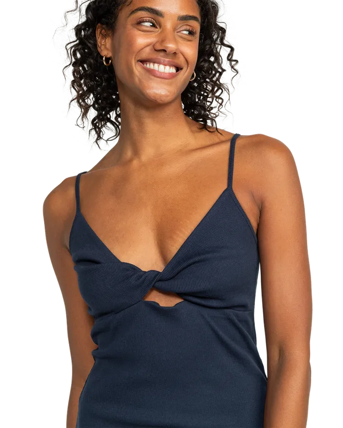 Roxy Dresses Wavey Lady Midi Dress Naval Academy 8211 Womens
