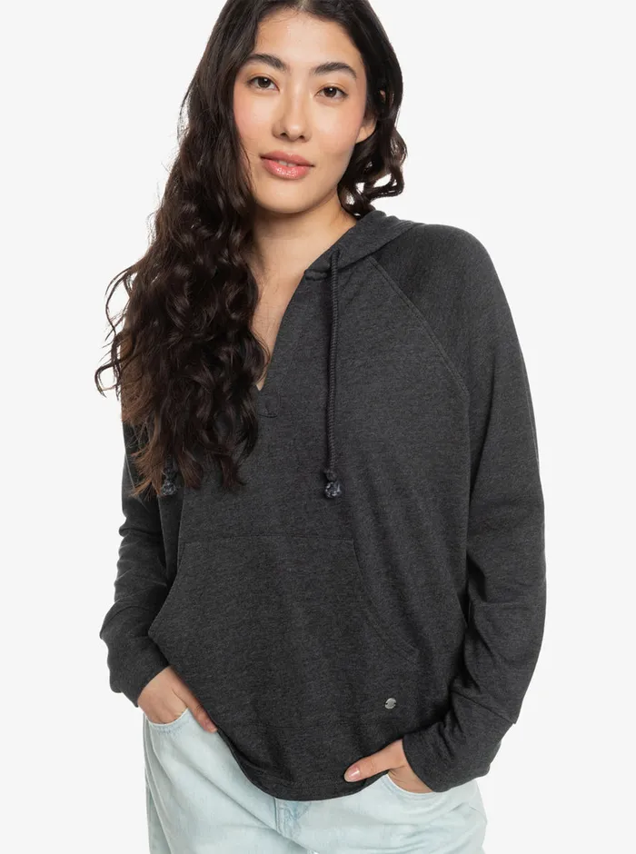 Roxy Fleece and Hoodies Destination Surf LongSleeve Hooded Top Anthracite 8211 Womens Roxy Fleece and Hoodies Destination Surf LongSleeve Hooded Top Anthracite 8211 Womens