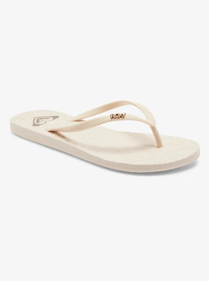 Roxy Flip Flops Antilles Flip Flops Cream 8211 Womens