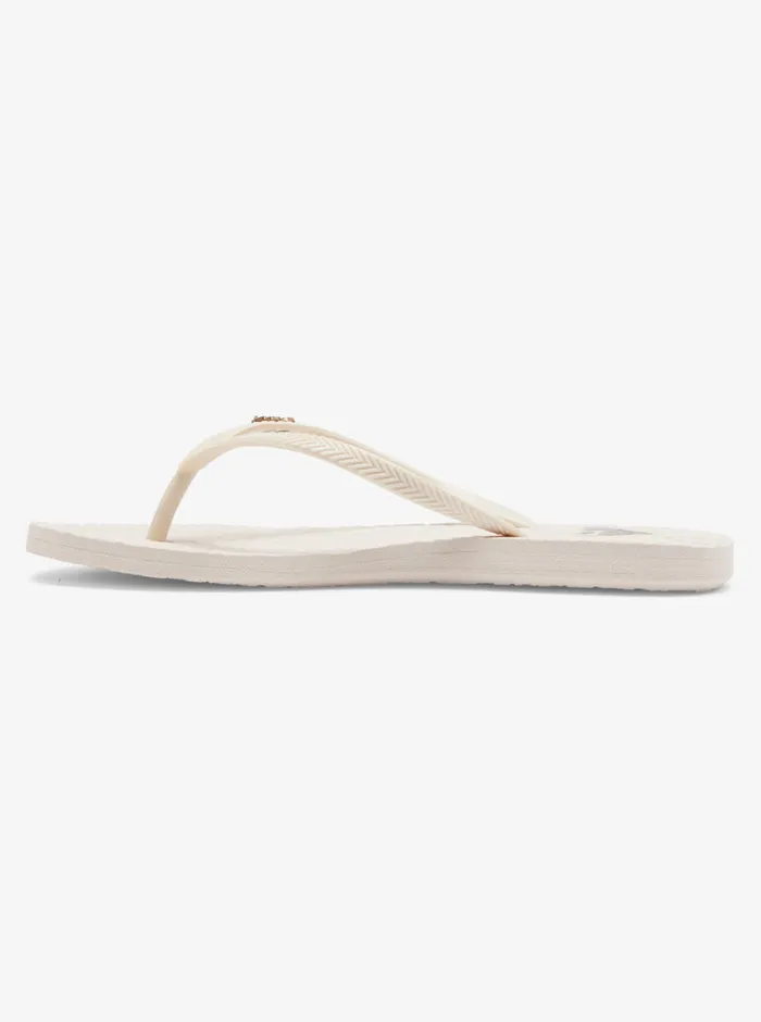 Roxy Flip Flops Antilles Flip Flops Cream 8211 Womens