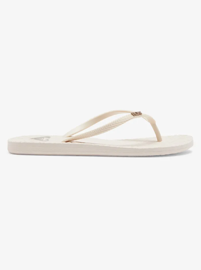 Roxy Flip Flops Antilles Flip Flops Cream 8211 Womens