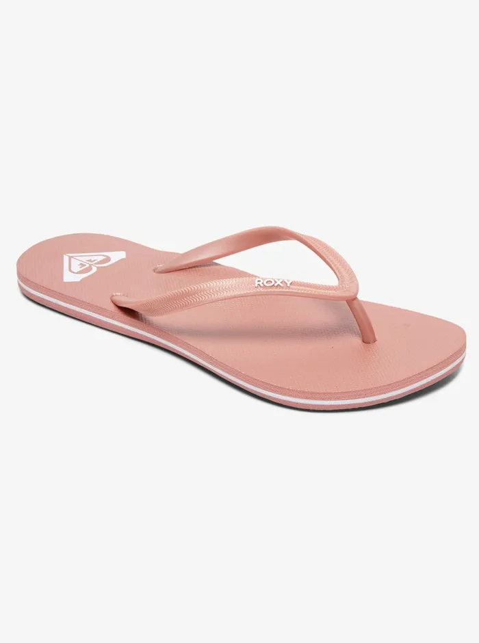 Roxy Flip Flops Azul Basic Sandal Rose Gold 8211 Womens