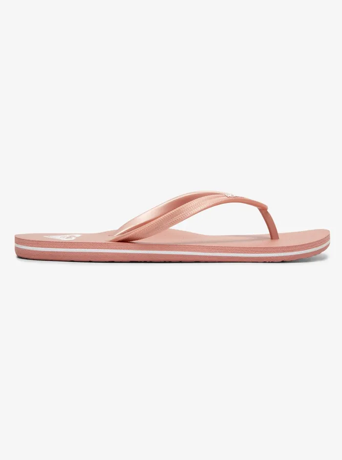 Roxy Flip Flops Azul Basic Sandal Rose Gold 8211 Womens