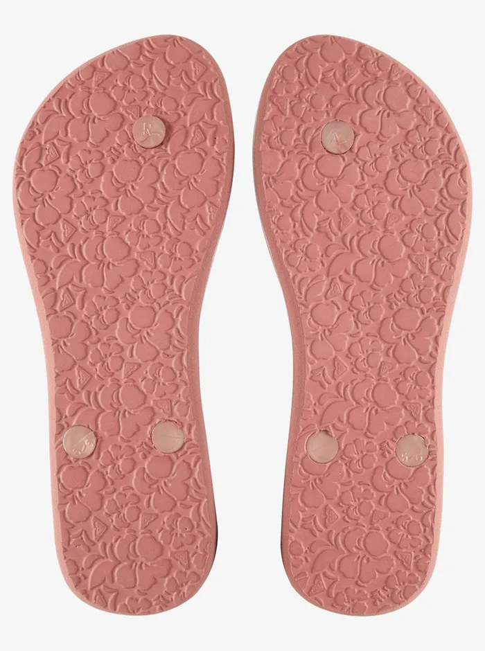Roxy Flip Flops Azul Basic Sandal Rose Gold 8211 Womens