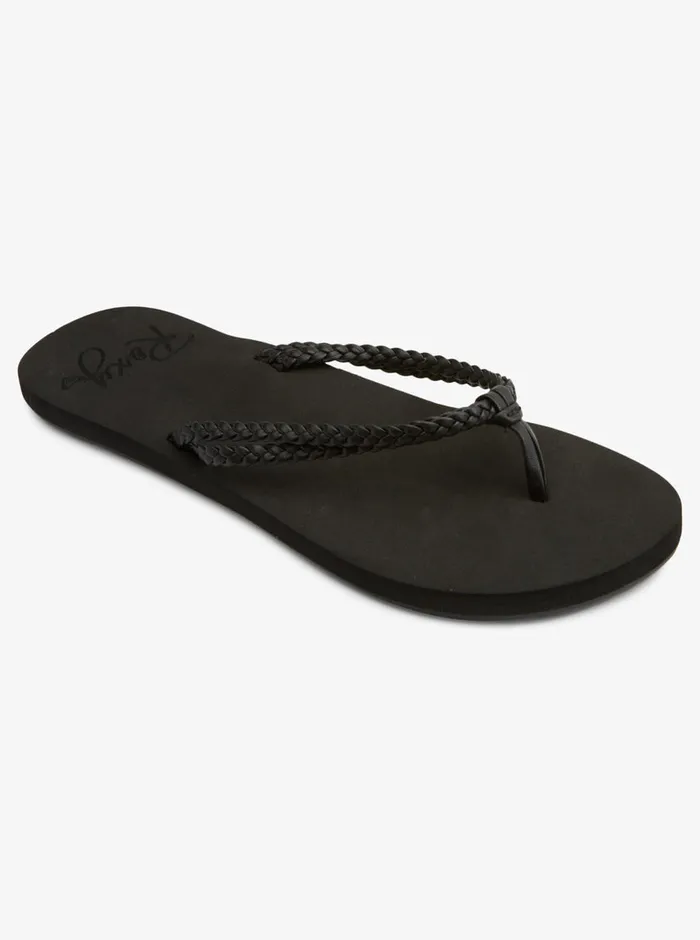 Roxy Flip Flops Costas FlipFlops Black 3 8211 Womens
