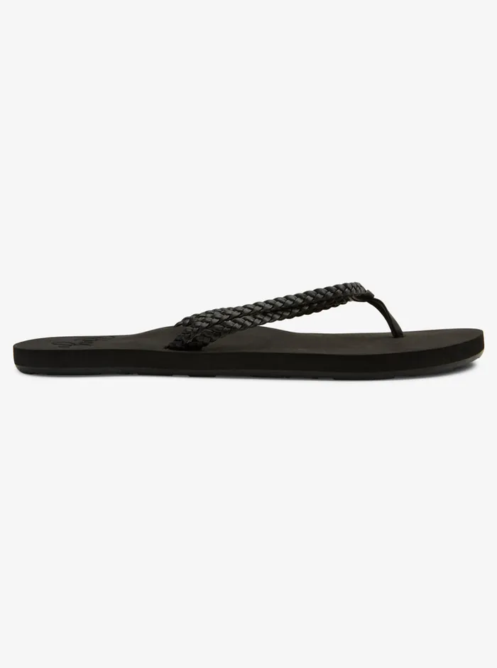Roxy Flip Flops Costas FlipFlops Black 3 8211 Womens