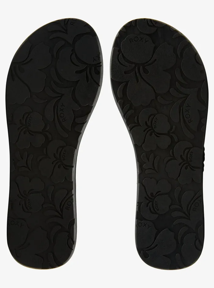 Roxy Flip Flops Costas FlipFlops Black 3 8211 Womens