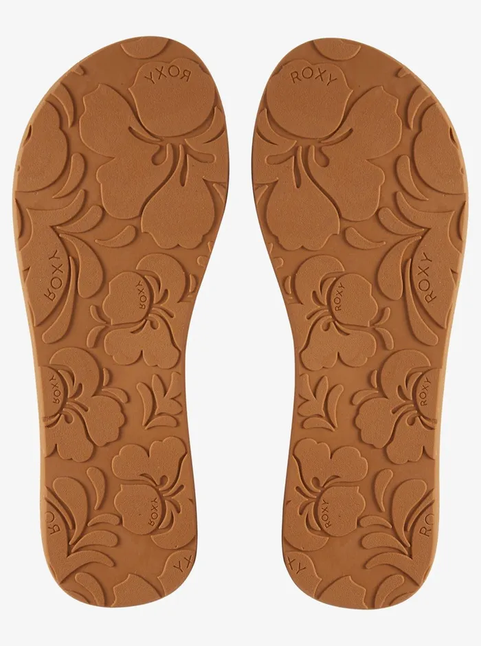 Roxy Flip Flops Costas FlipFlops Rose Gold 8211 Womens