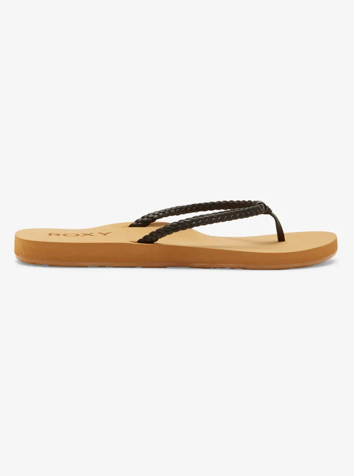 Roxy Flip Flops Costas II FlipFlops Black 8211 Womens