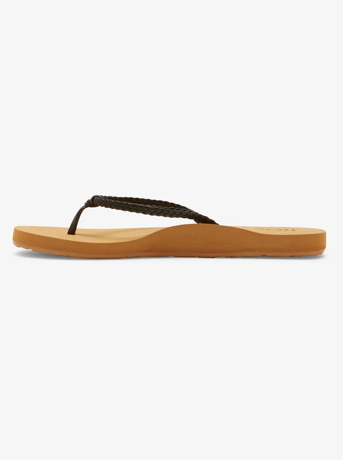 Roxy Flip Flops Costas II FlipFlops Black 8211 Womens