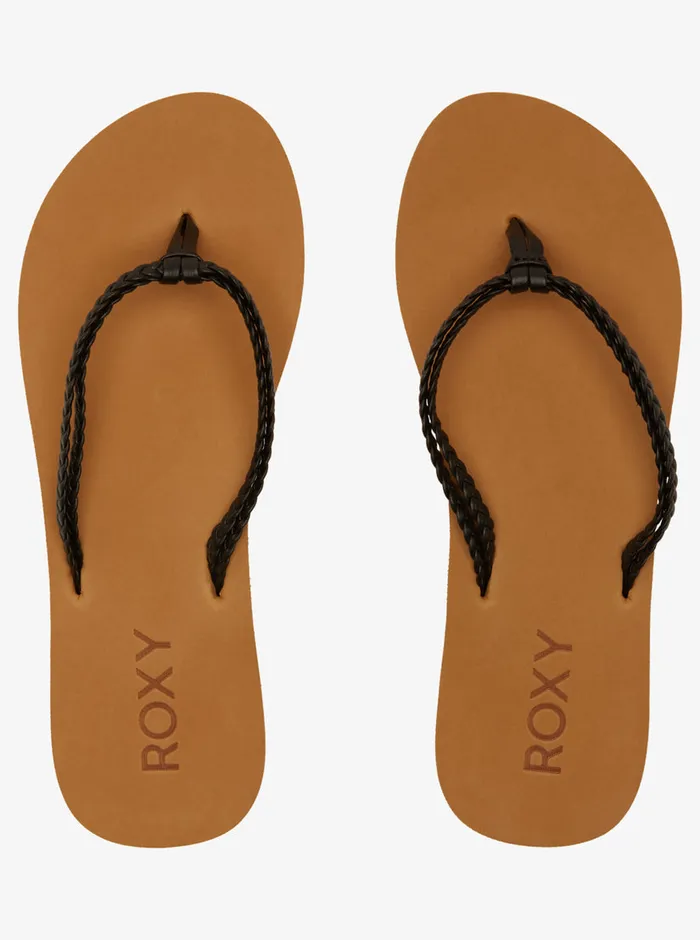 Roxy Flip Flops Costas II FlipFlops Black 8211 Womens