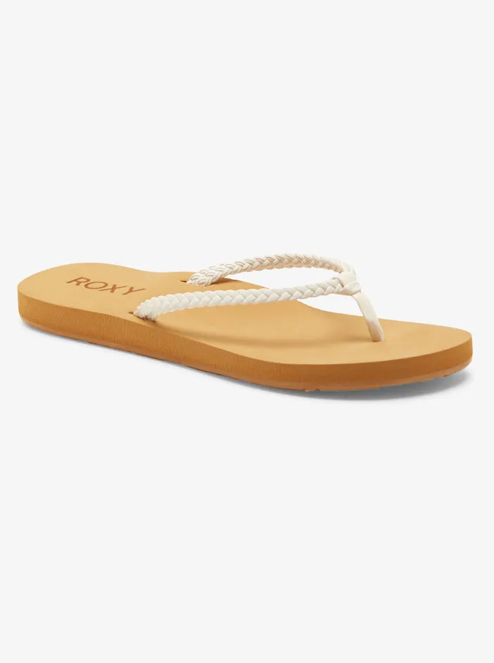 Roxy Flip Flops Costas II FlipFlops White 8211 Womens