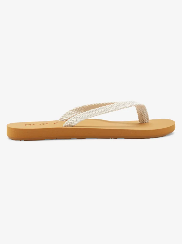 Roxy Flip Flops Malia II FlipFlops Natural 8211 Womens