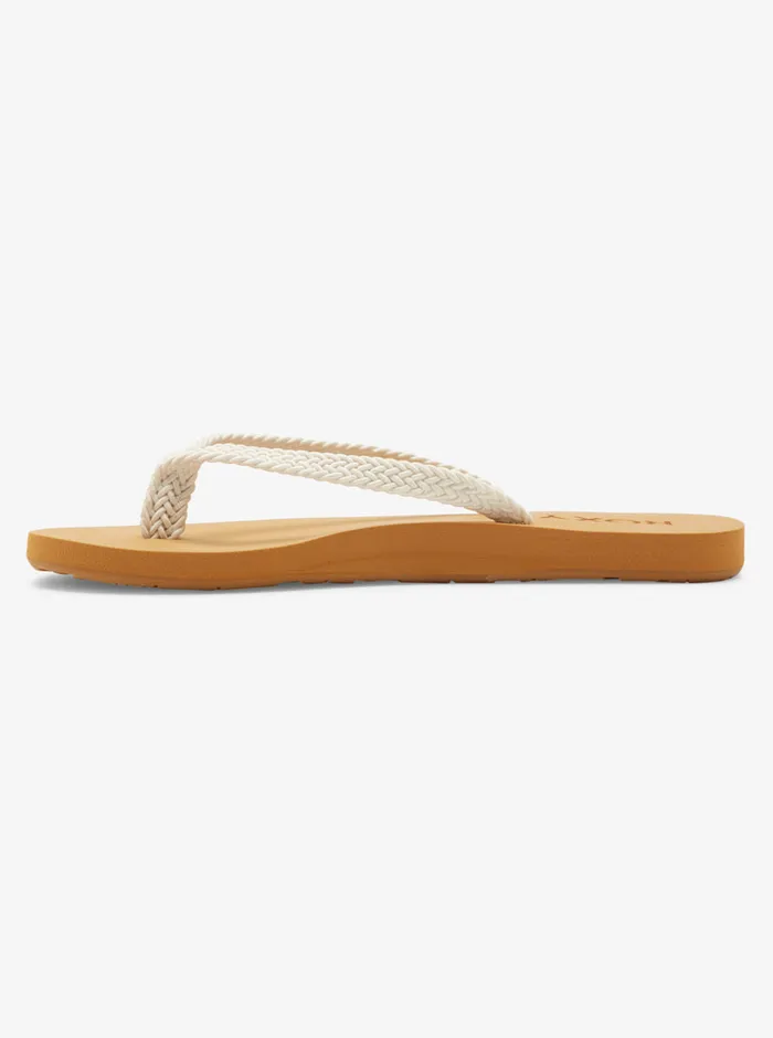 Roxy Flip Flops Malia II FlipFlops Natural 8211 Womens