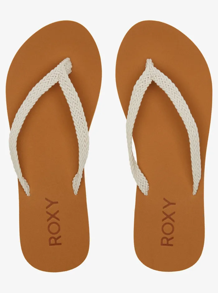 Roxy Flip Flops Malia II FlipFlops Natural 8211 Womens