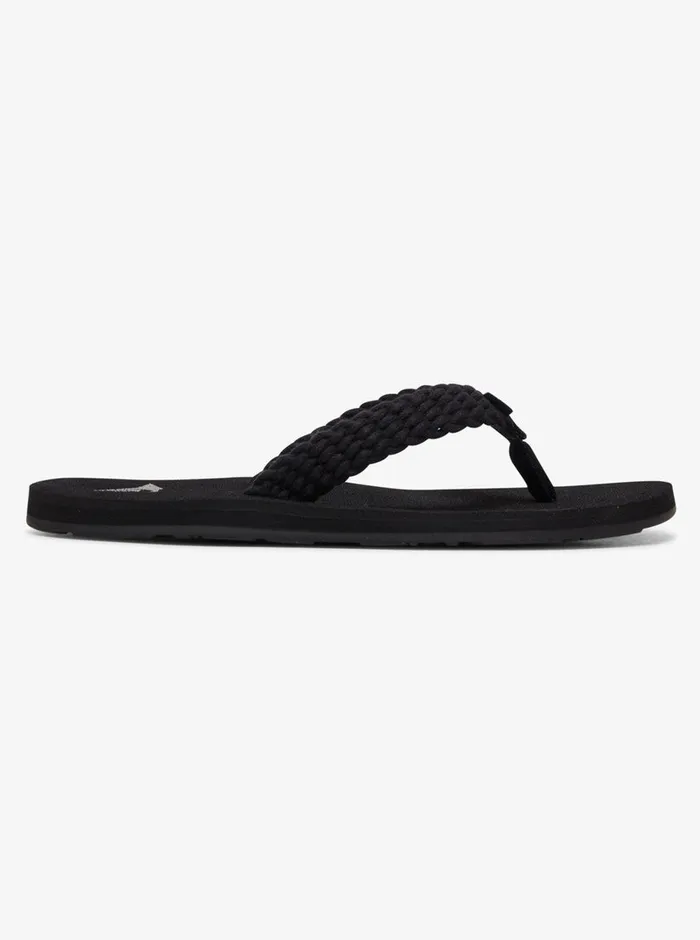 Roxy Flip Flops Porto FlipFlops Black 8211 Womens